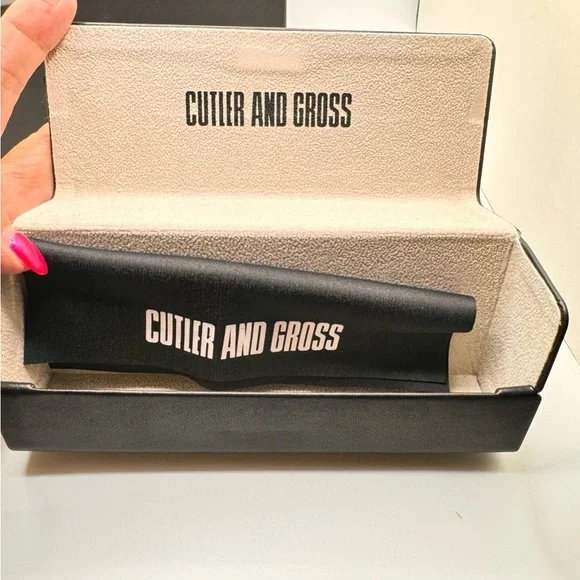Cutler and Gross sunglasses 56-20-140, gold / white frames  display picture 1